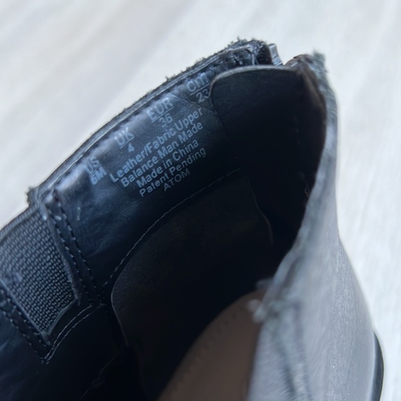 EUC Black Genuine Leather Naya booties. Worn once. - Picture 6 of 7